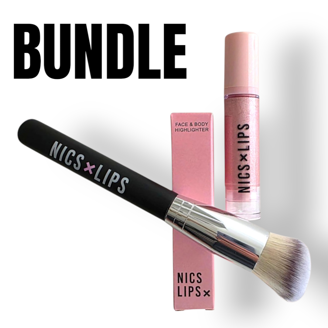 Bundle Highlighter mit Pinsel - Ideal für präzise Akzente und strahlende Highlights