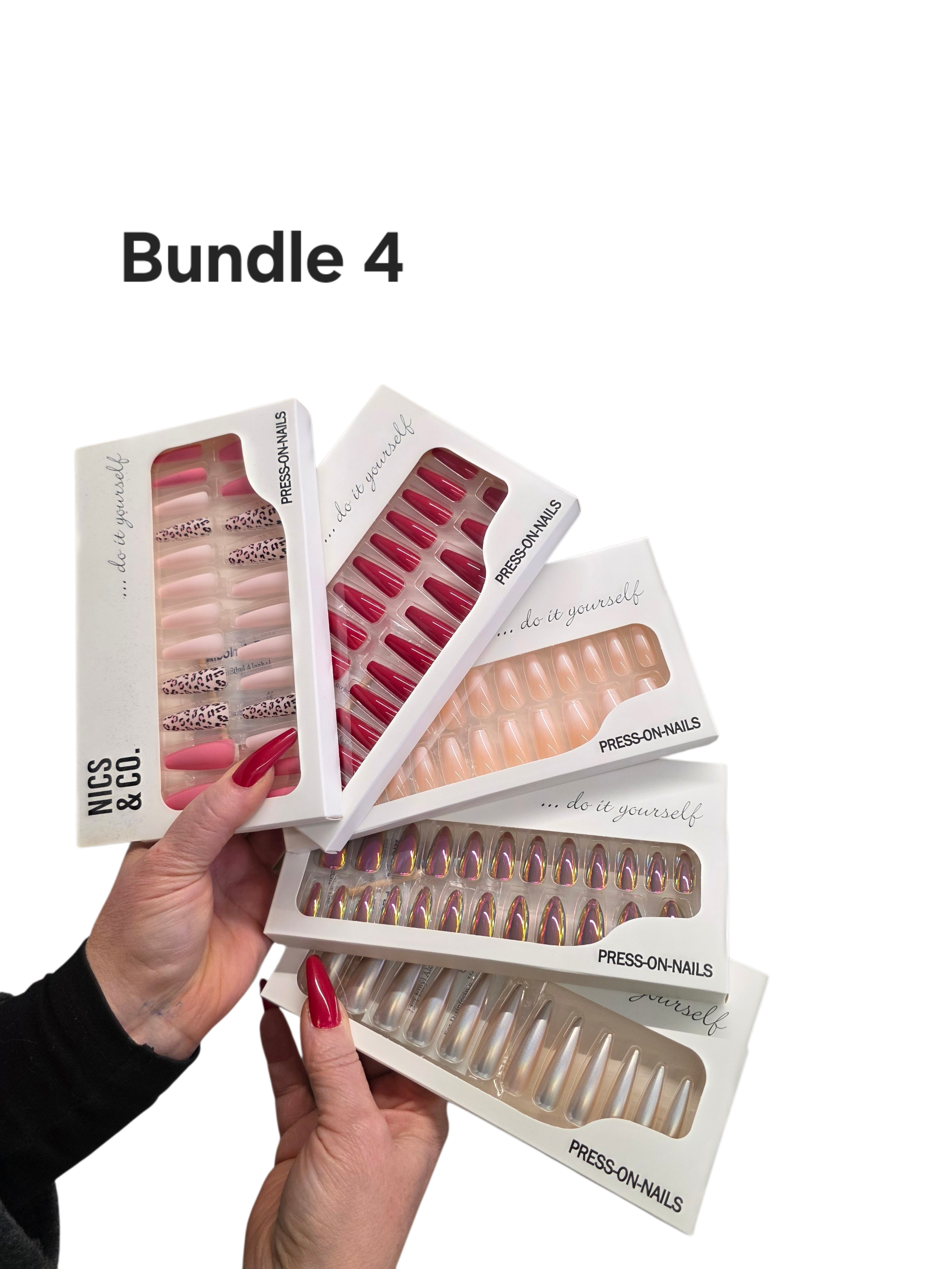 5er Bundle NICS & CO. Press-On Nails