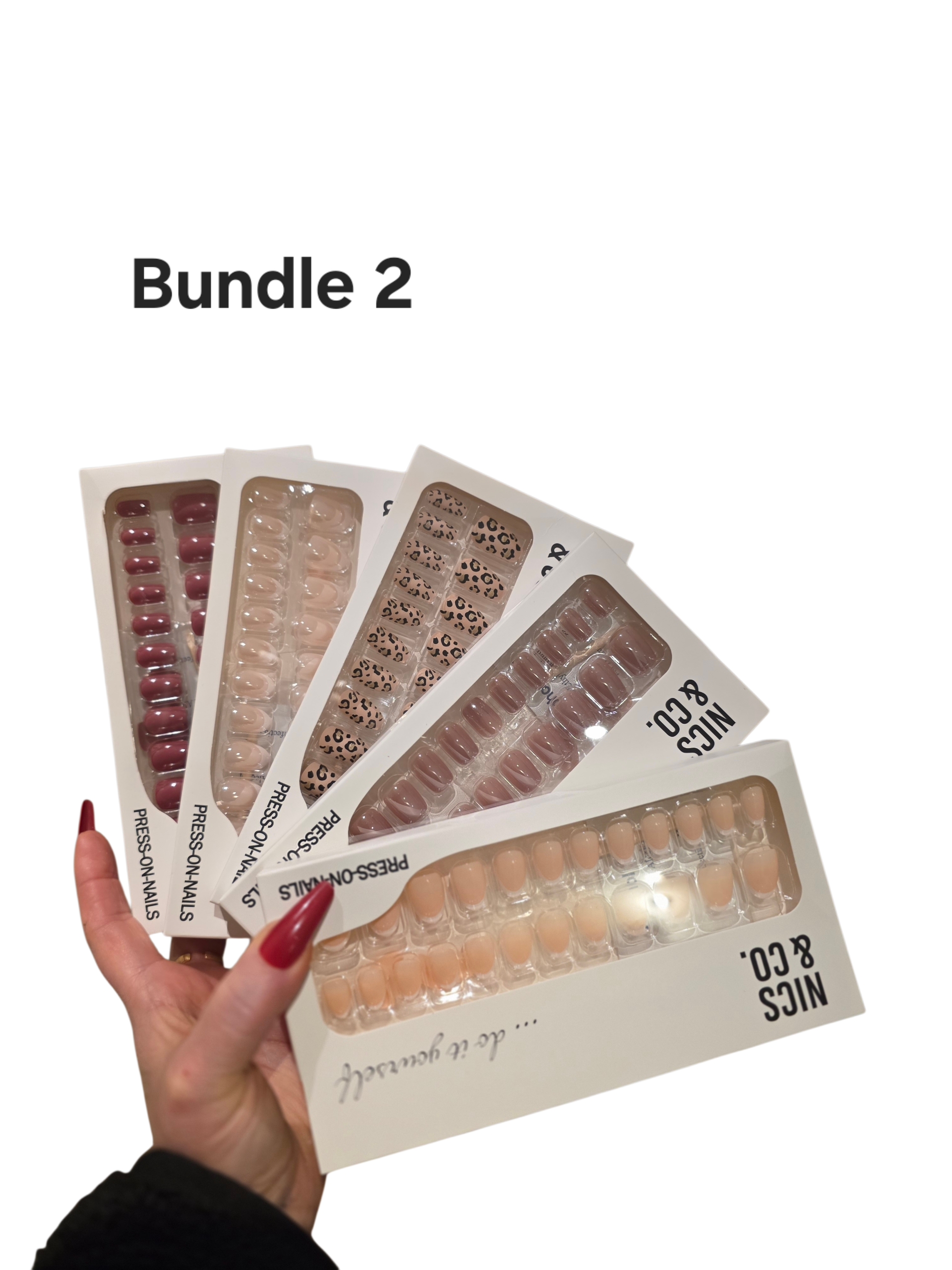 5er Bundle NICS & CO. Press-On Nails