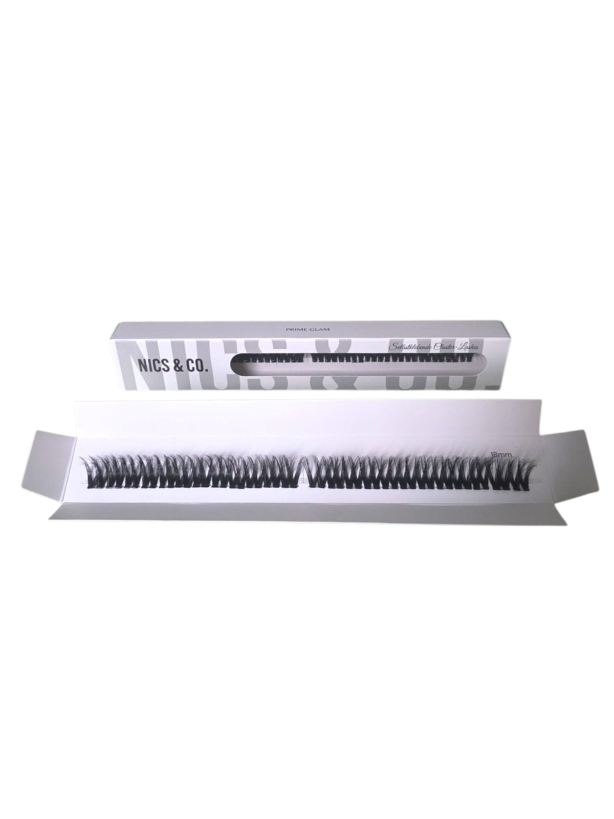 NICS & LASHES – Prime Glam - Selbstklebende, bandlose Nachfüll-Box (eine Länge, ca. 24 Segmente)