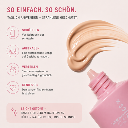 NICS x Sunscreen SPF 50+ : Getönter Sonnenschutz für Schutz, Pflege und einen ebenmäßigen Glow ✨