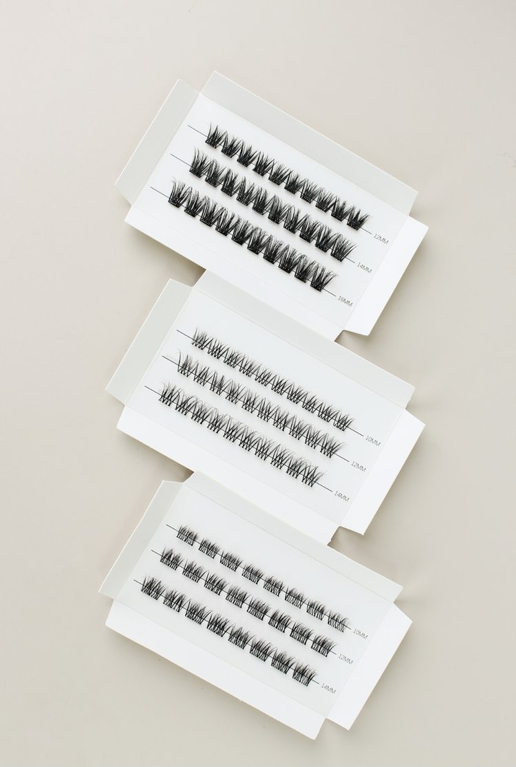 "DEZENTER HINGUCKER" DIY- Wimpern inkl. Pinzette selbstklebend u. bandlos