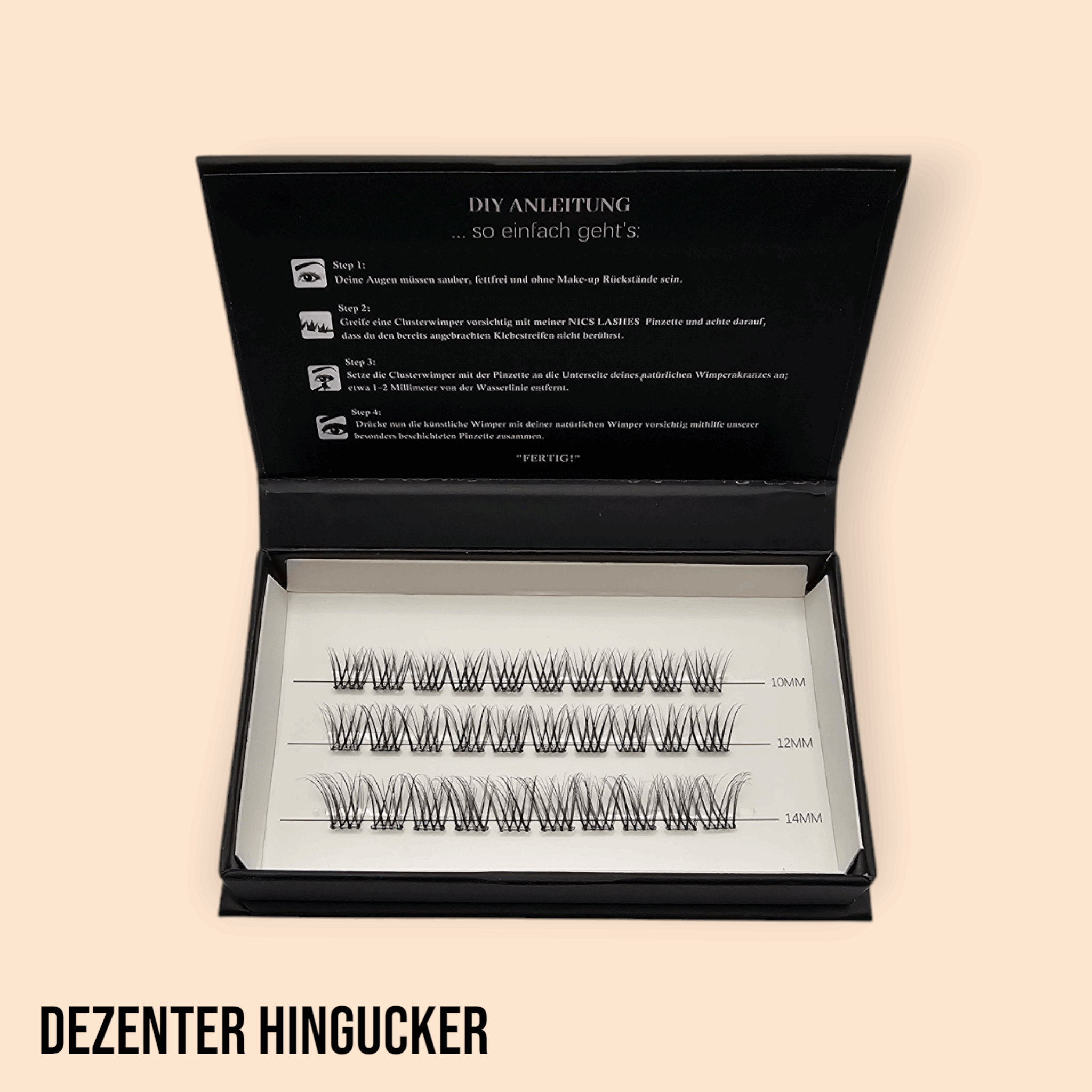 "DEZENTER HINGUCKER" DIY-Wimpern selbstklebend und bandlos