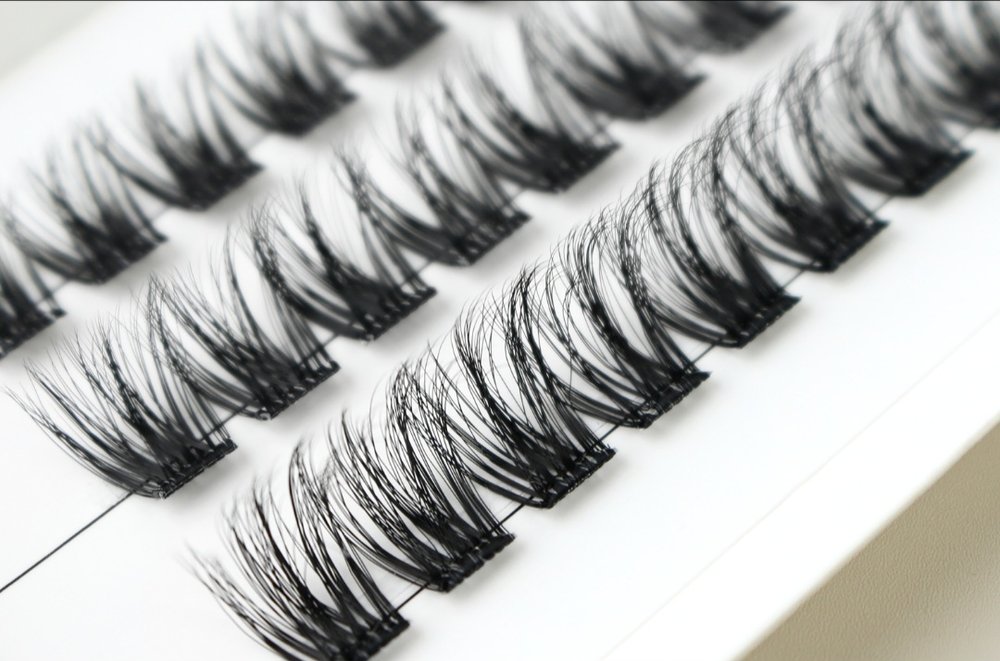 "KLIMPER-LOOK" DIY-Wimpern inkl. Pinzette selbstklebend u. bandlos