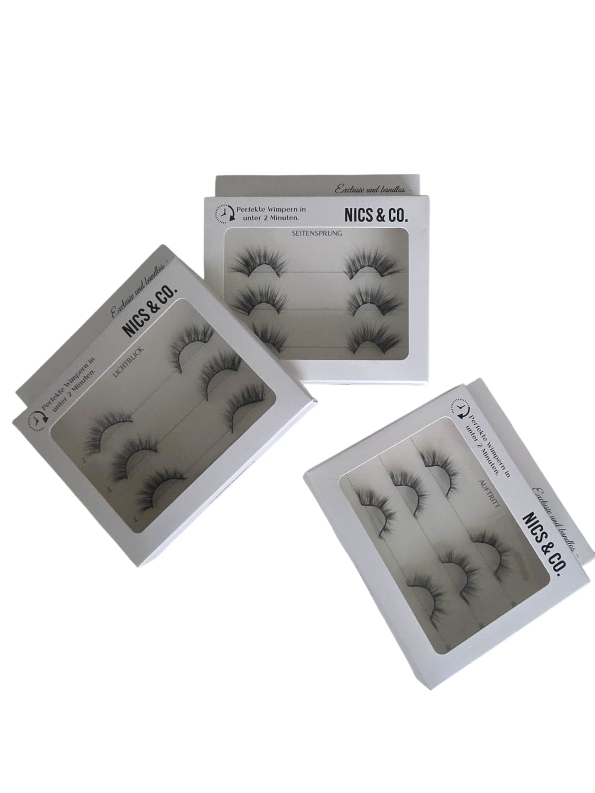 NICS & CO. - Halbe Selbstklebende Wimpernbänder