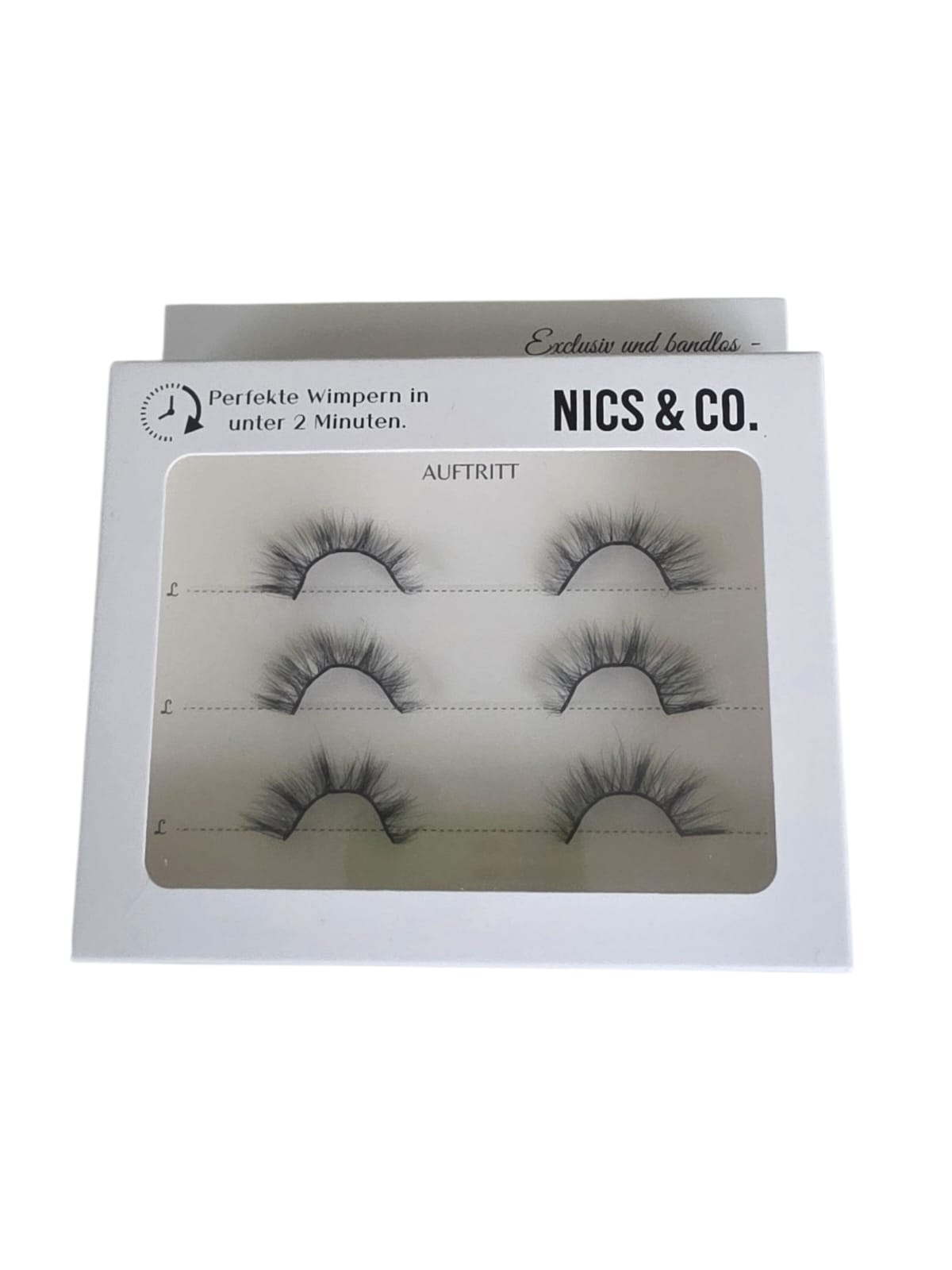 NICS & CO. - Halbe Selbstklebende Wimpernbänder
