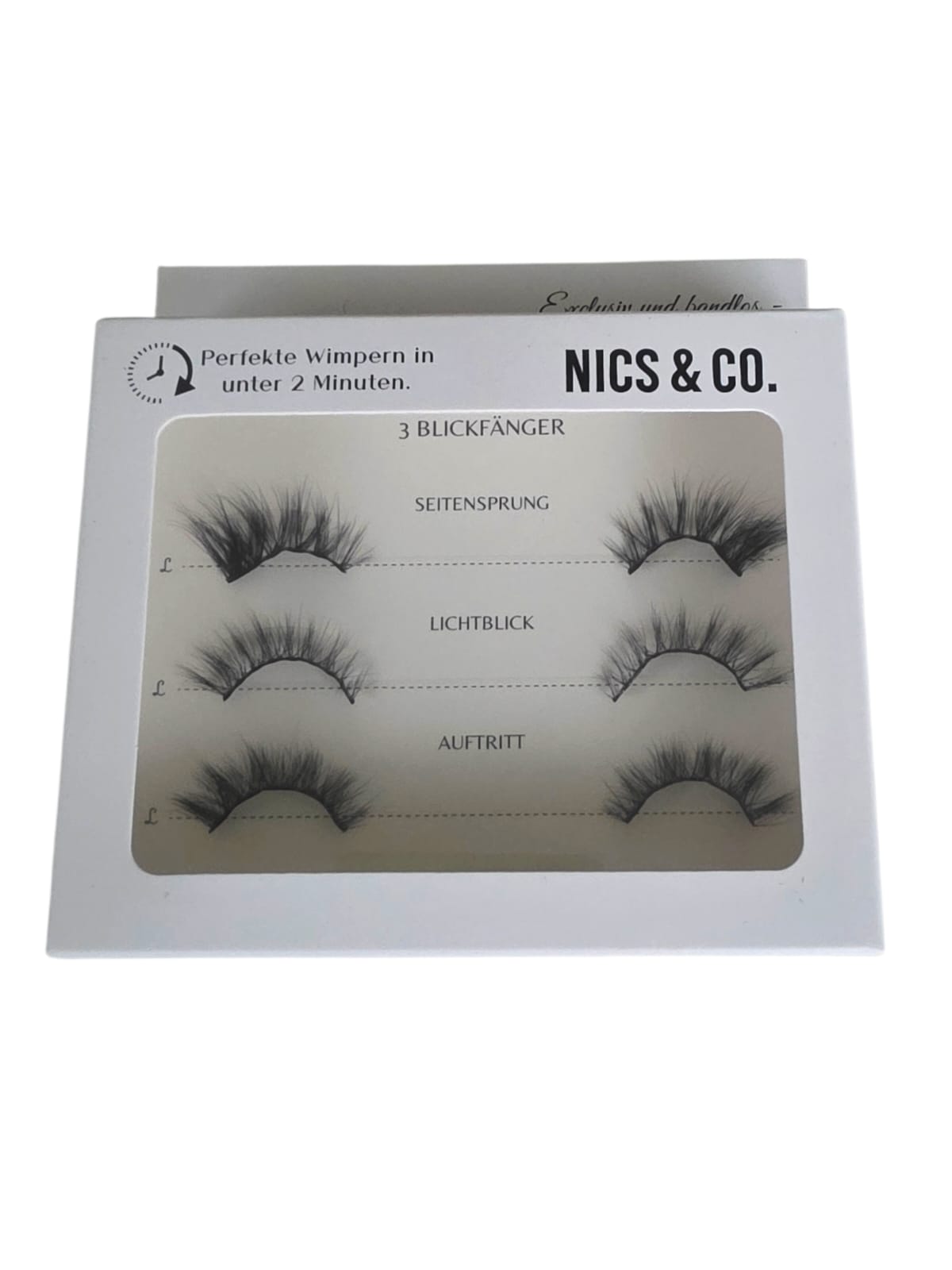 NICS & CO. - Halbe Selbstklebende Wimpernbänder