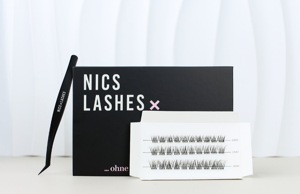 "DEZENTER HINGUCKER" DIY- Wimpern inkl. Pinzette selbstklebend u. bandlos